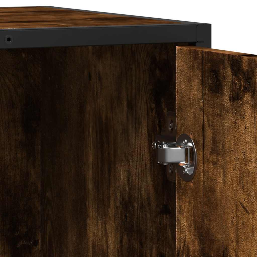 Buffet chêne fumé 62x35x76 cm bois d'ingénierie - XIOS