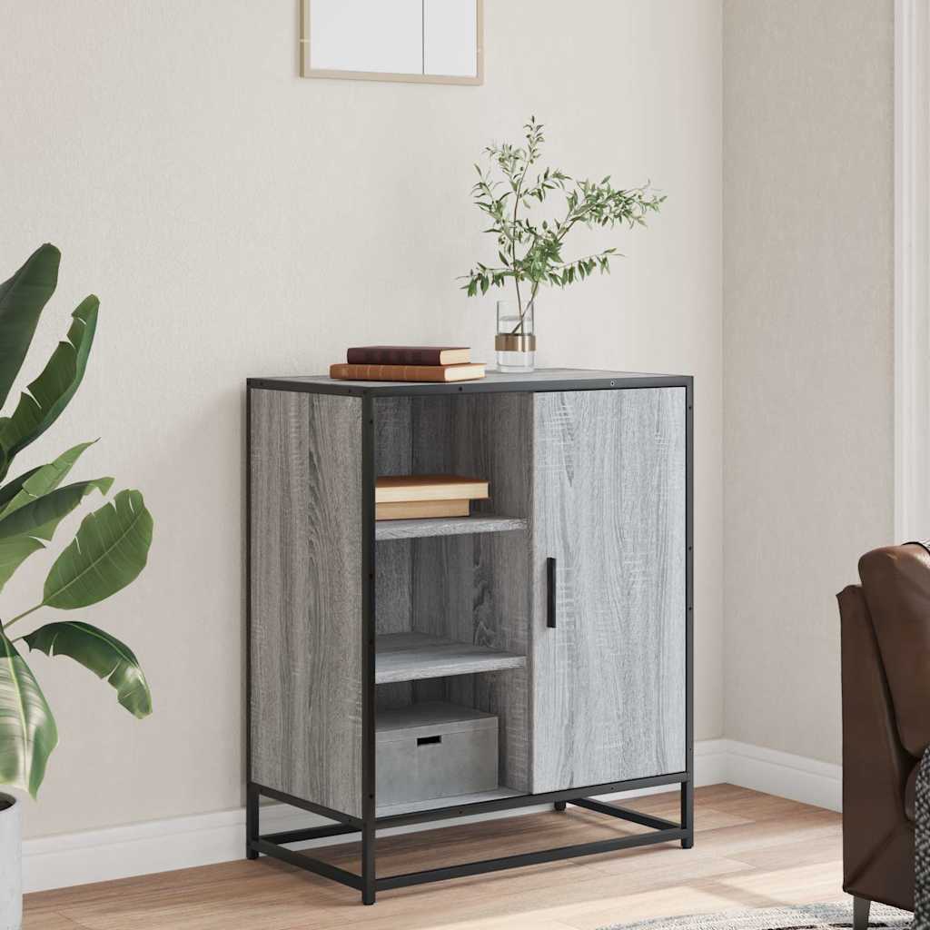 Buffet sonoma gris 62x35x76 cm bois d'ingénierie - XIOS