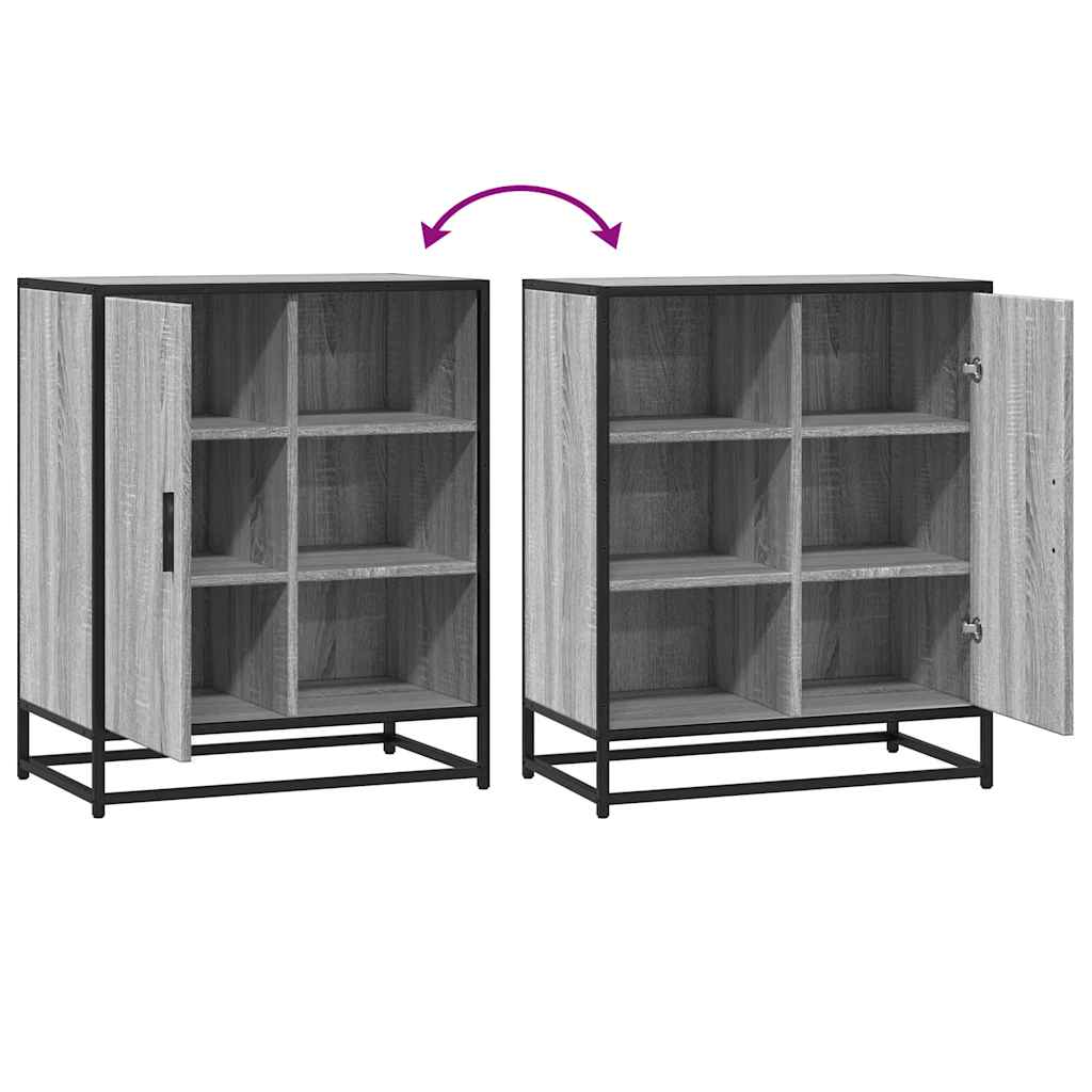 Buffet sonoma gris 62x35x76 cm bois d'ingénierie - XIOS