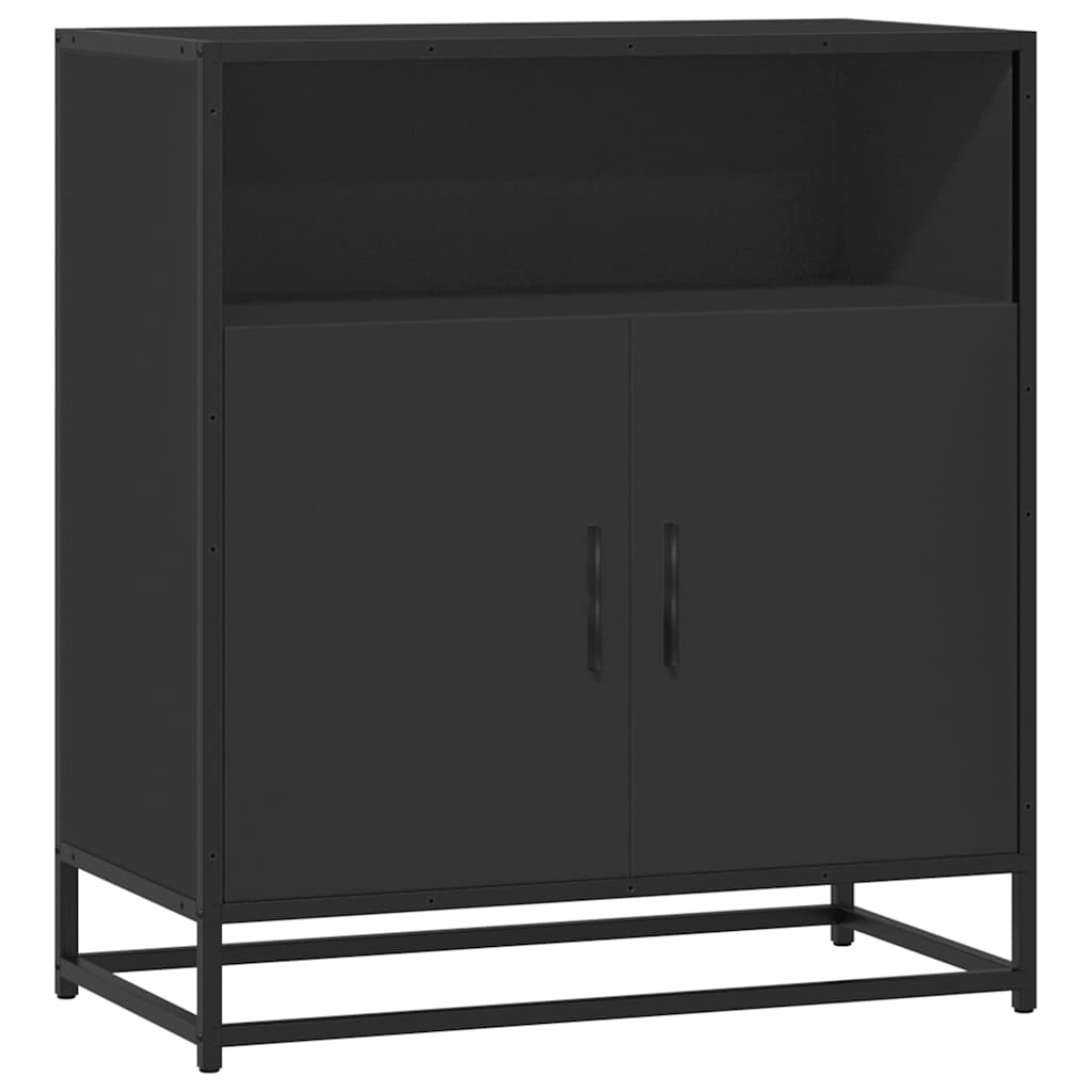 Buffet noir 68x35x76 cm bois d'ingénierie - XIOS