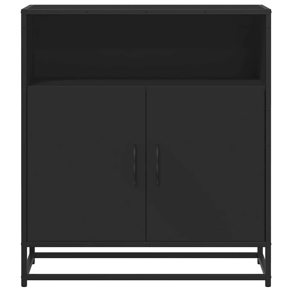 Buffet noir 68x35x76 cm bois d'ingénierie - XIOS