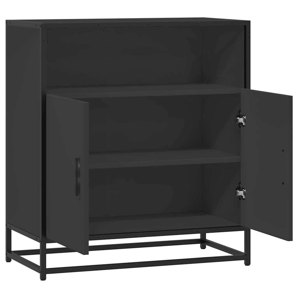 Buffet noir 68x35x76 cm bois d'ingénierie - XIOS