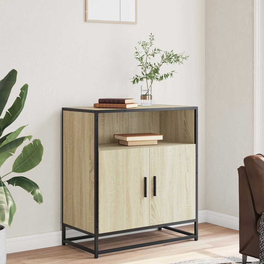 Buffet chêne sonoma 68x35x76 cm bois d'ingénierie