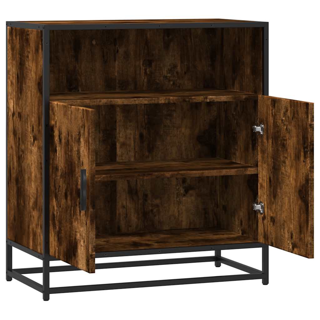 Buffet chêne fumé 68x35x76 cm bois d'ingénierie - XIOS