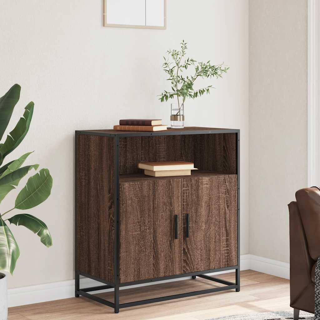 Buffet chêne marron 68x35x76 cm bois d'ingénierie - XIOS
