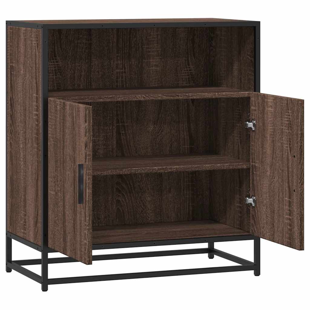 Buffet chêne marron 68x35x76 cm bois d'ingénierie - XIOS