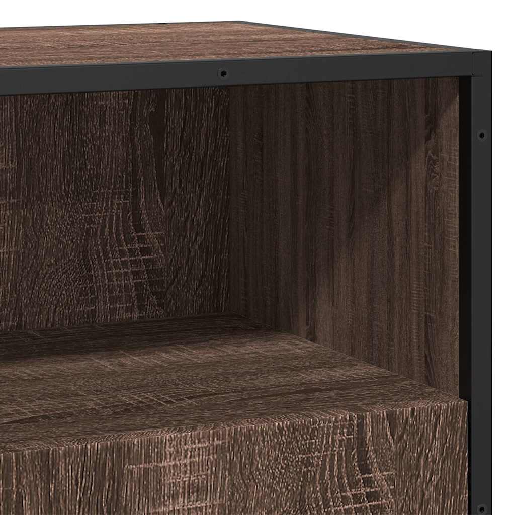 Buffet chêne marron 68x35x76 cm bois d'ingénierie - XIOS