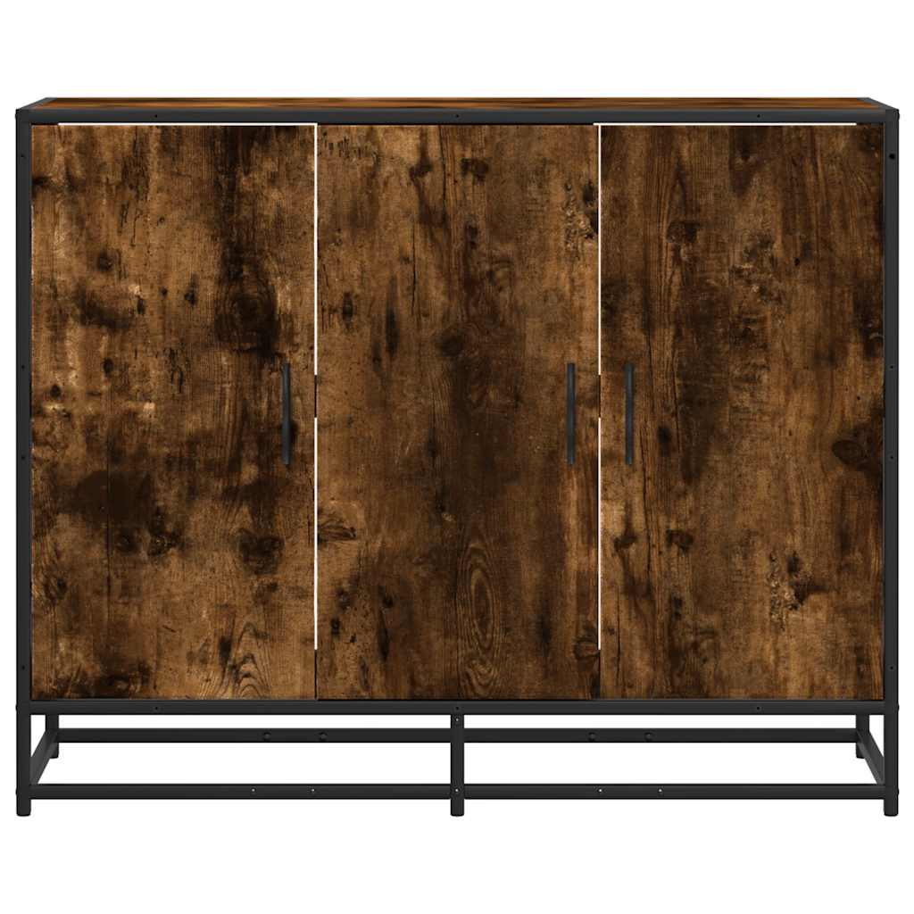 Buffet chêne fumé 94x35x76 cm bois d'ingénierie - XIOS
