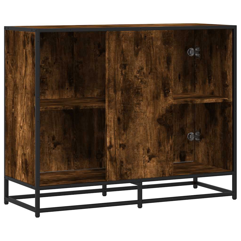 Buffet chêne fumé 94x35x76 cm bois d'ingénierie - XIOS