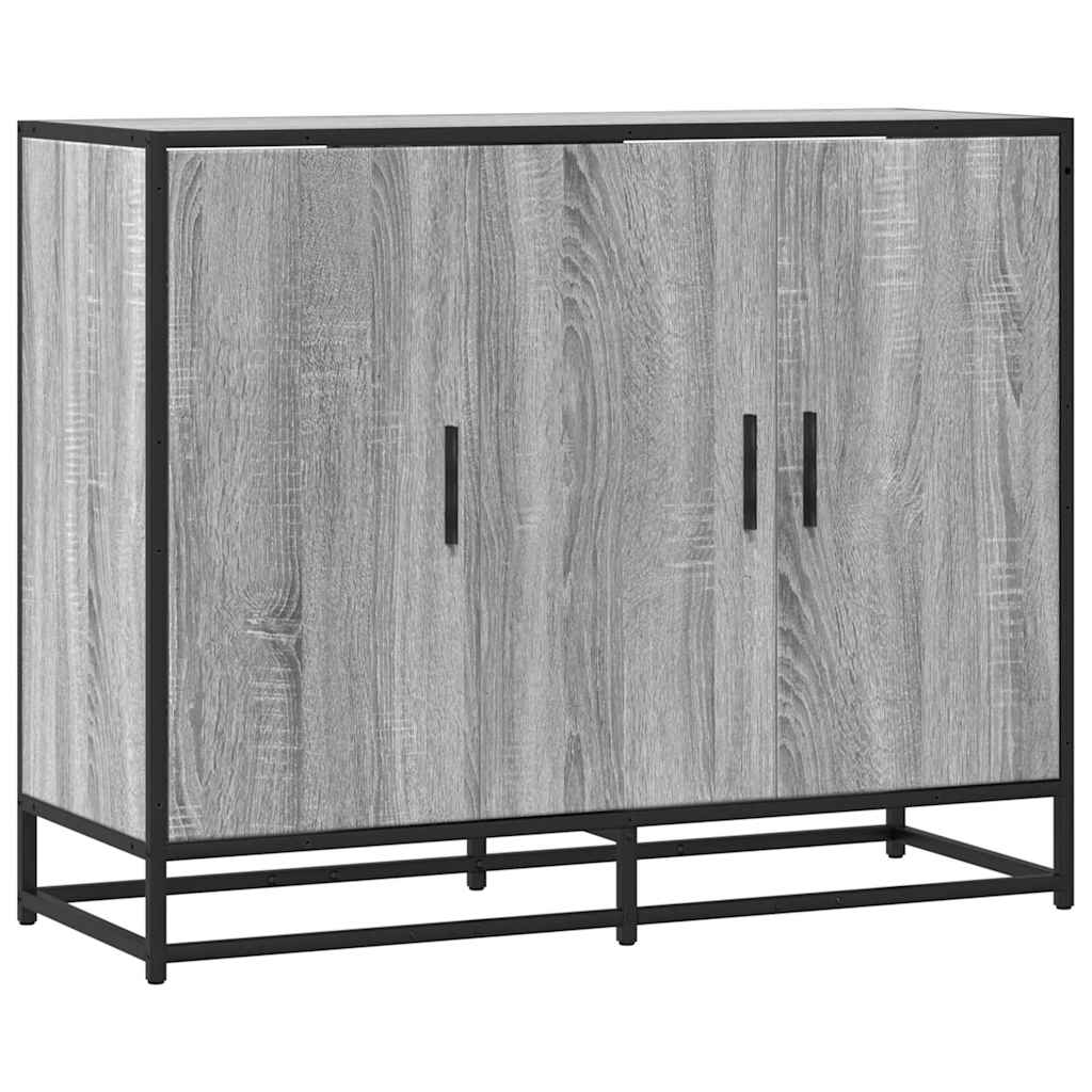 Buffet sonoma gris 94x35x76 cm bois d'ingénierie - XIOS