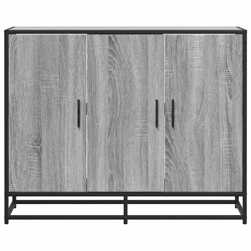 Buffet sonoma gris 94x35x76 cm bois d'ingénierie - XIOS