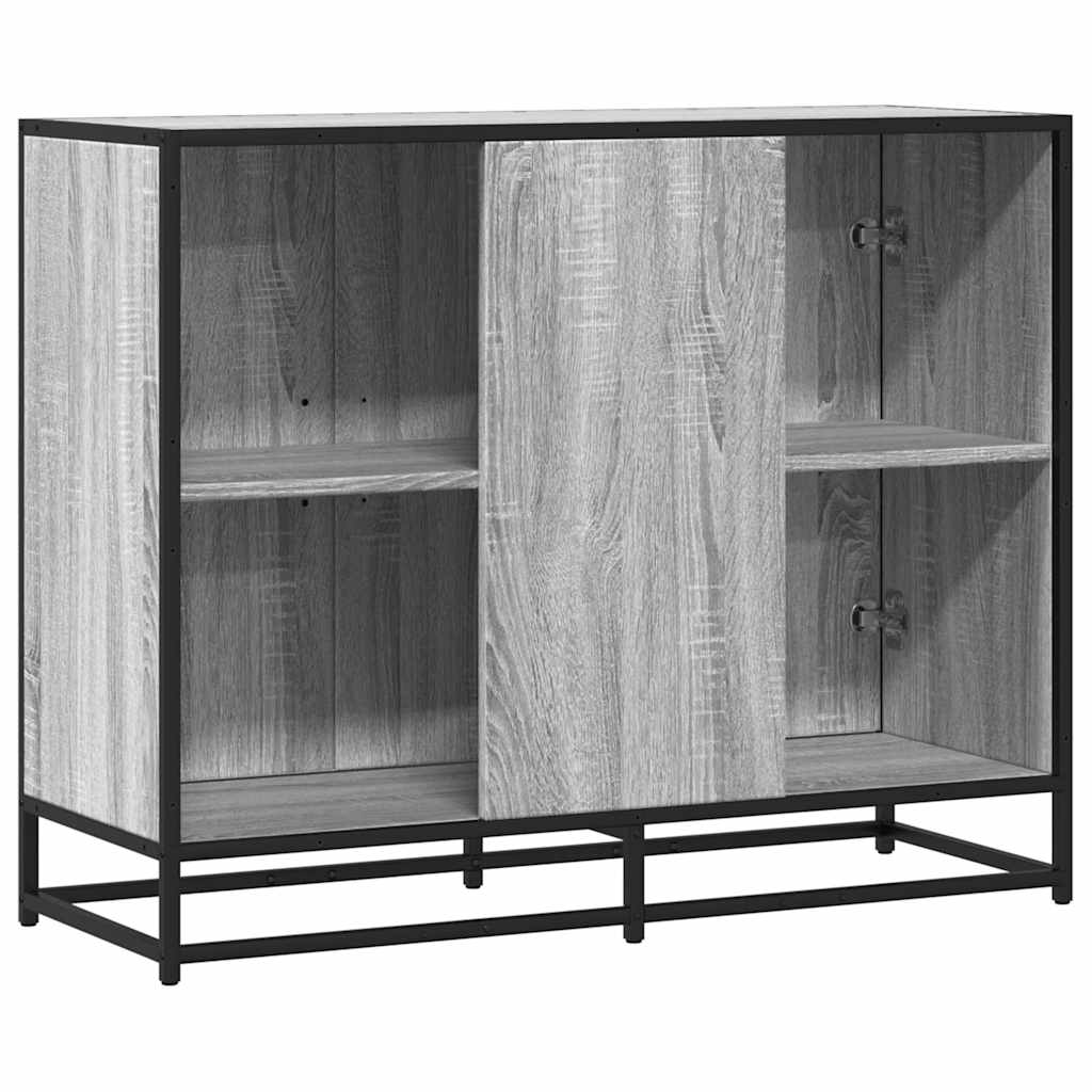 Buffet sonoma gris 94x35x76 cm bois d'ingénierie - XIOS