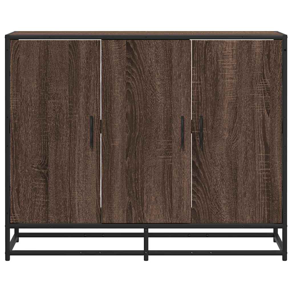 Buffet chêne marron 94x35x76 cm bois d'ingénierie - XIOS