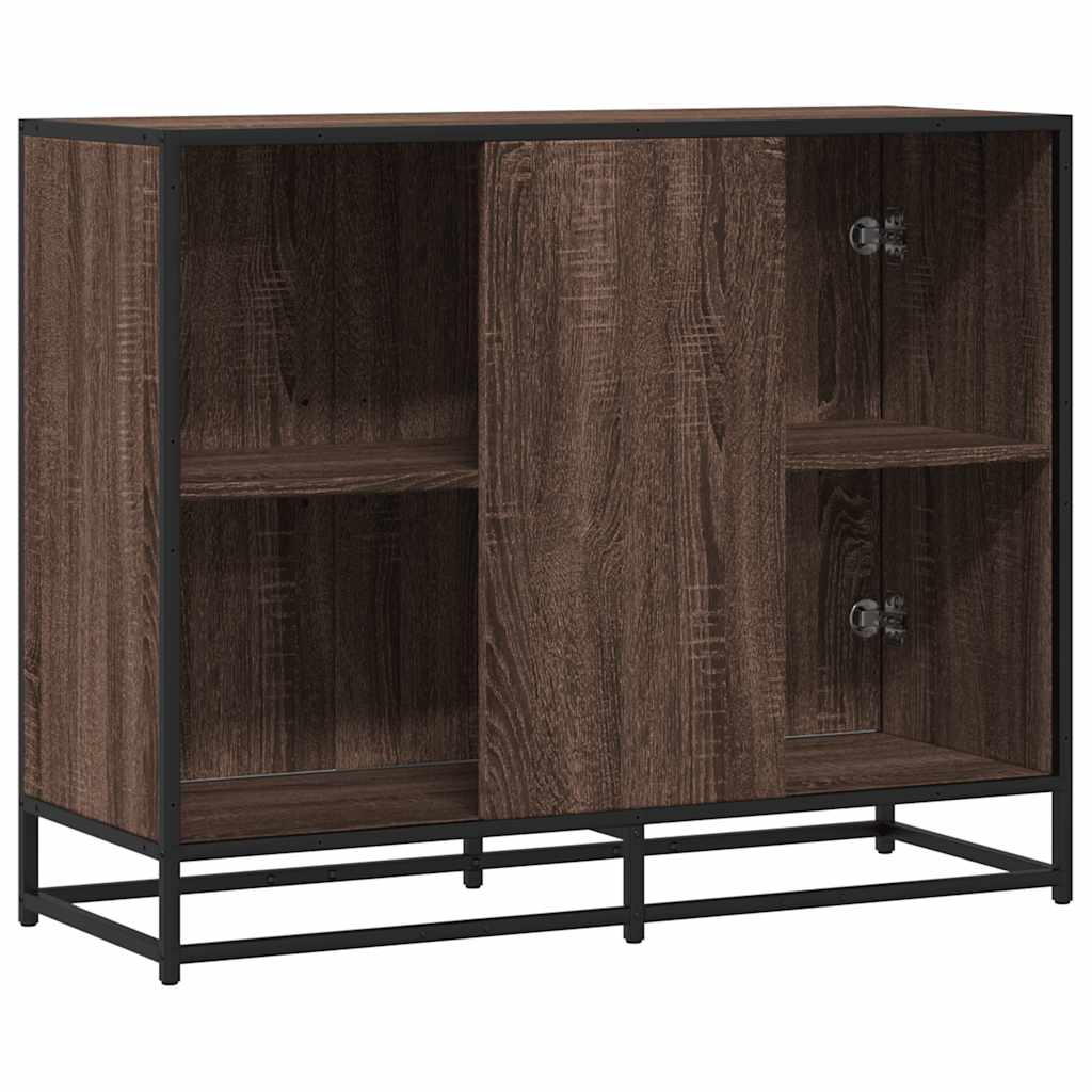 Buffet chêne marron 94x35x76 cm bois d'ingénierie - XIOS