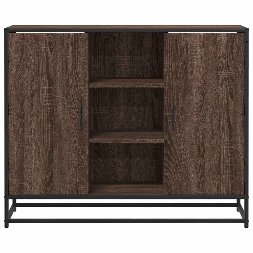 Buffet chêne marron 92x35x76 cm Bois d'ingénierie - XIOS