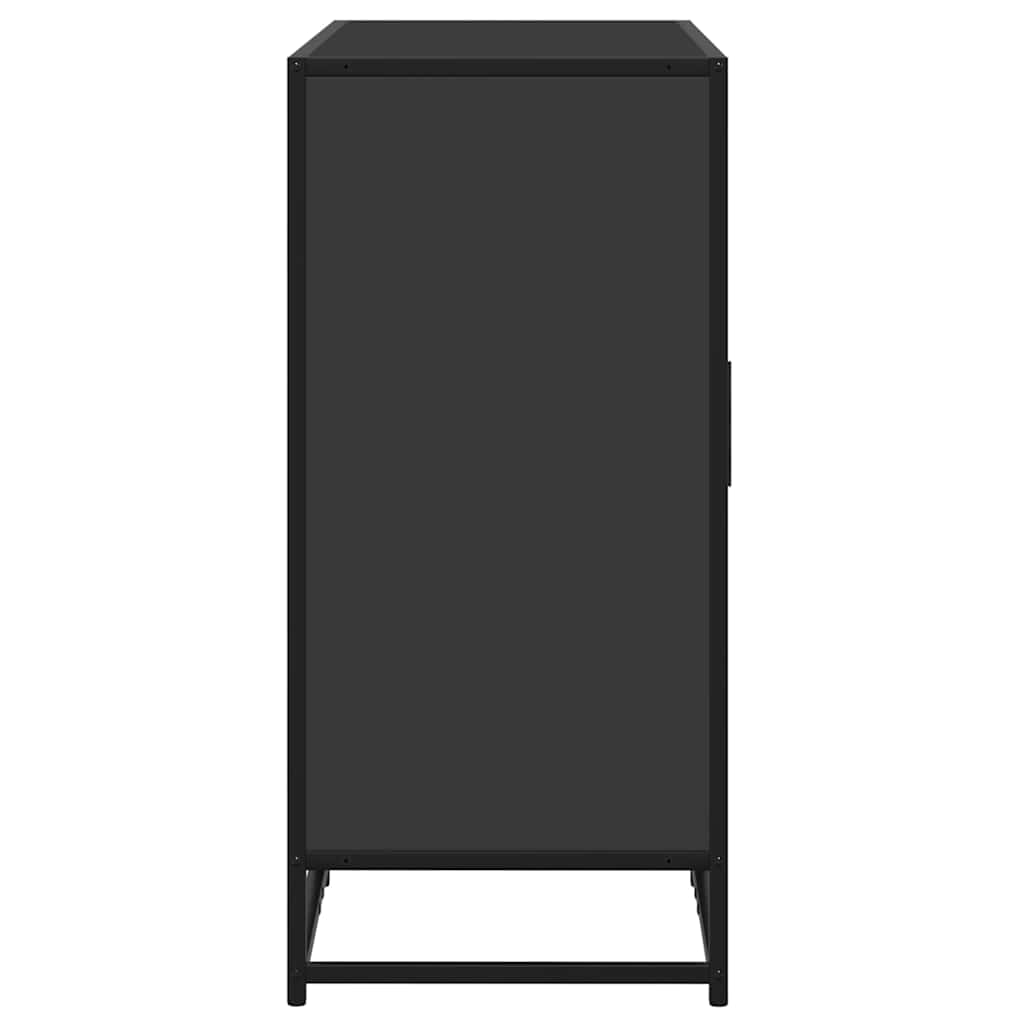Buffet noir 92x35x76 cm bois d’ingénierie - XIOS