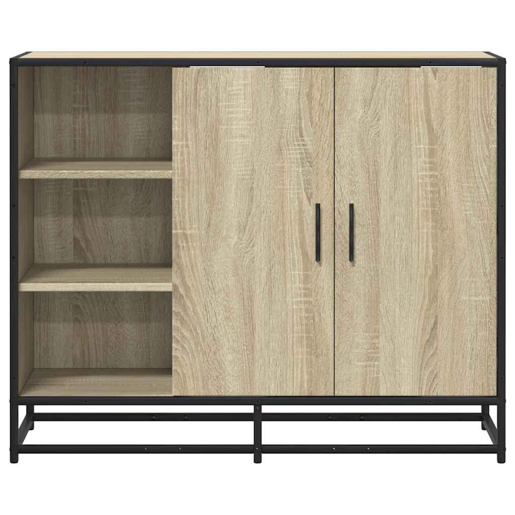 Buffet chêne sonoma 92x35x76 cm bois d'ingénierie - XIOS