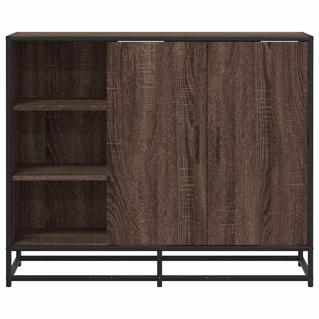 Buffet chêne marron 92x35x76 cm Bois d'ingénierie - XIOS