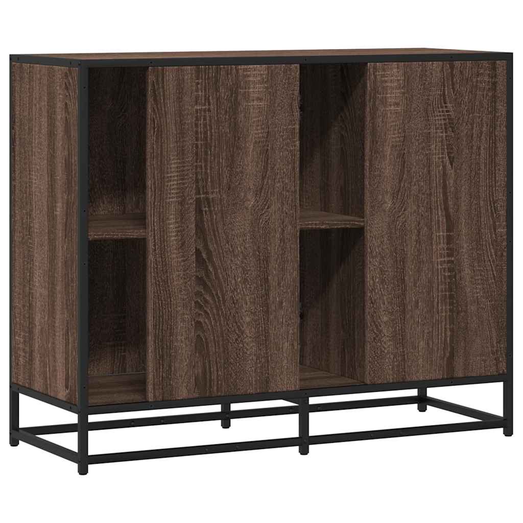 Buffet chêne marron 92x35x76 cm Bois d'ingénierie - XIOS