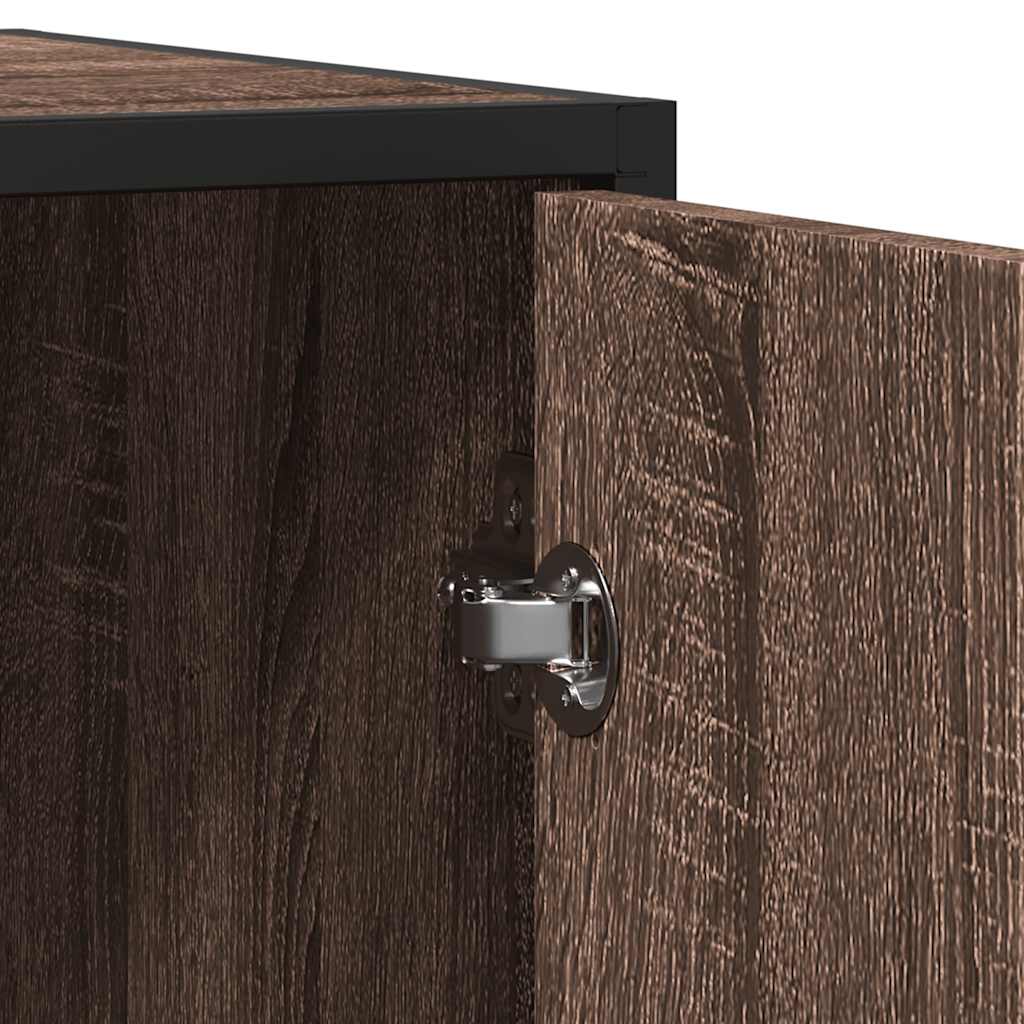 Buffet chêne marron 92x35x76 cm Bois d'ingénierie - XIOS