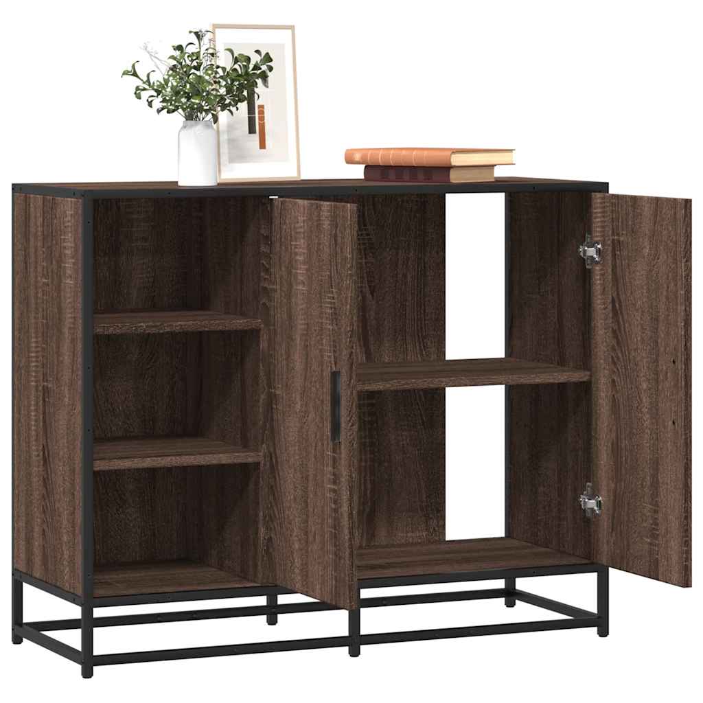 Buffet chêne marron 92x35x76 cm Bois d'ingénierie - XIOS