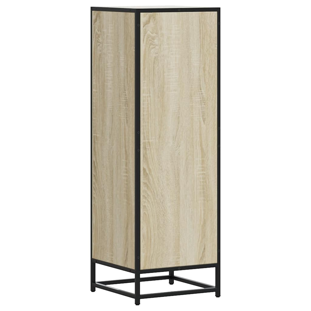 Buffet haut chêne sonoma 35,5x35x106,5 cm bois ingénierie métal - XIOS
