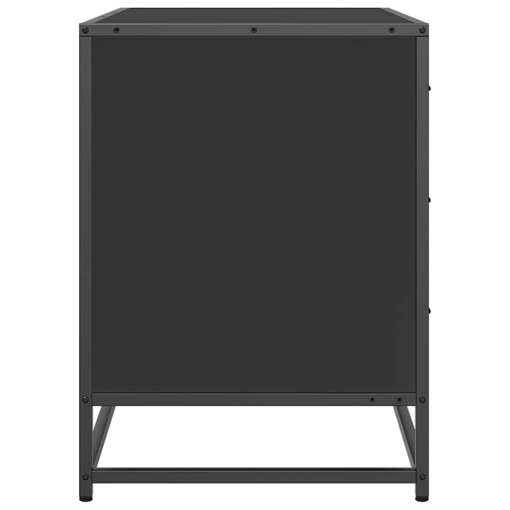 Armoire à tiroirs noir 70x41x56 cm bois d'ingénierie - XIOS