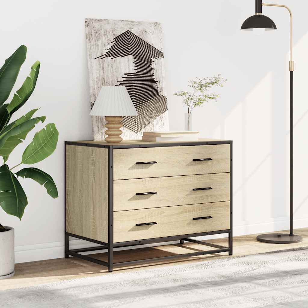 Commode chêne sonoma 70x41x56 cm bois d'ingénierie - XIOS