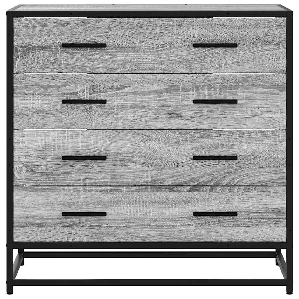 Commode sonoma gris 70x41x70 cm bois d'ingénierie - XIOS
