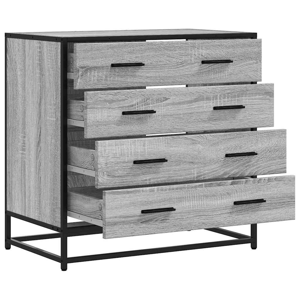 Commode sonoma gris 70x41x70 cm bois d'ingénierie - XIOS