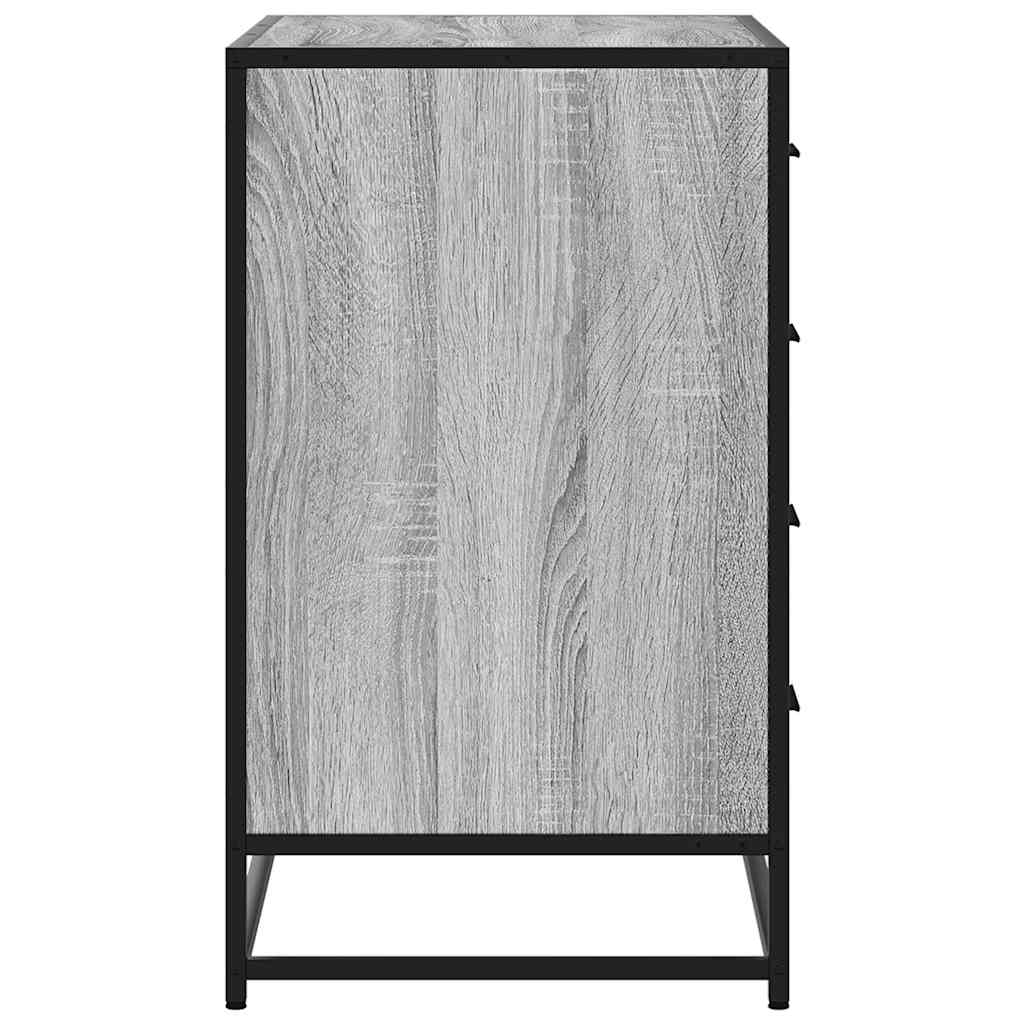 Commode sonoma gris 70x41x70 cm bois d'ingénierie - XIOS