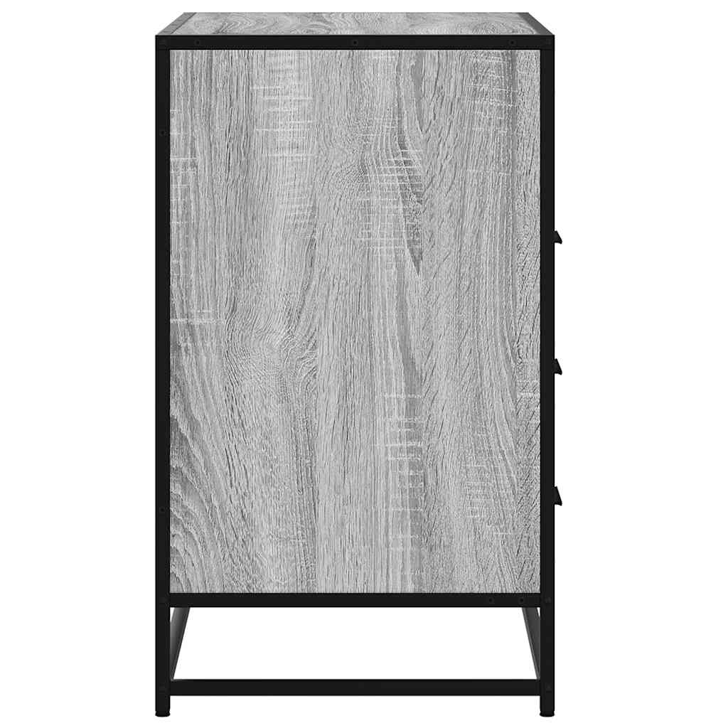 Commode sonoma gris 70x41x70 cm bois d'ingénierie - XIOS