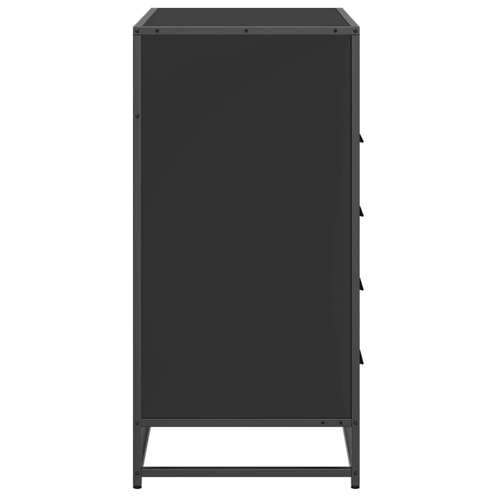 Commode noir 70x41x83,5 cm bois d'ingénierie - XIOS