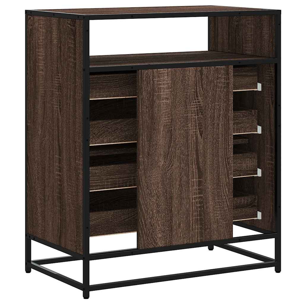 Commode chêne marron 70x41x83,5 cm bois d'ingénierie - XIOS
