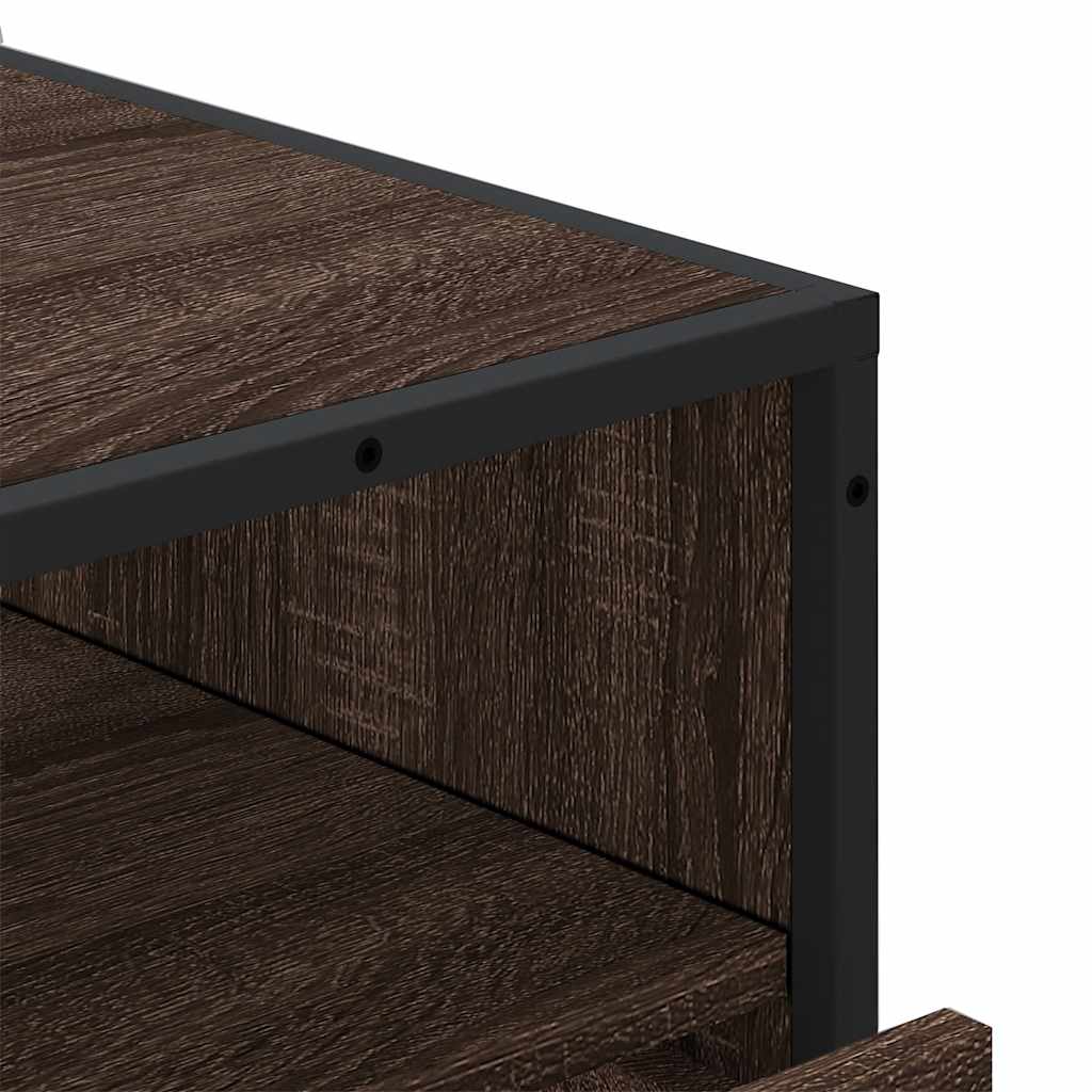 Commode chêne marron 70x41x83,5 cm bois d'ingénierie - XIOS