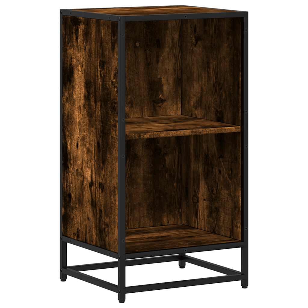 Bibliothèque chêne fumé 40x35x76 cm bois d'ingénierie - XIOS