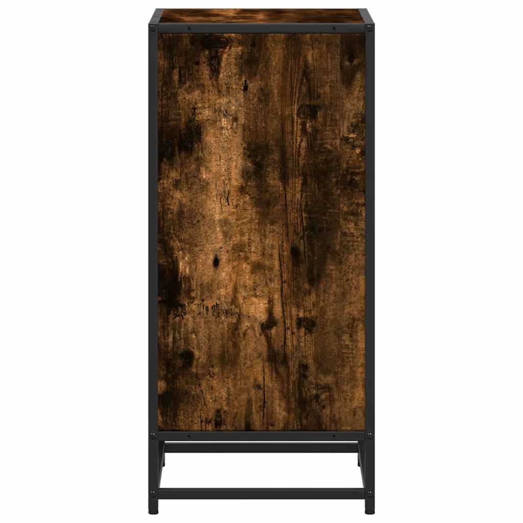 Bibliothèque chêne fumé 40x35x76 cm bois d'ingénierie - XIOS