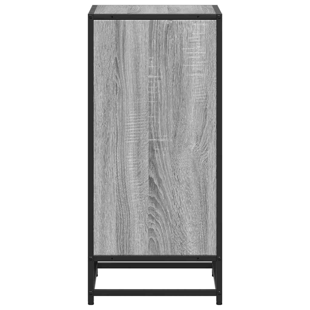 Bibliothèque sonoma gris 40x35x76 cm bois d'ingénierie - XIOS