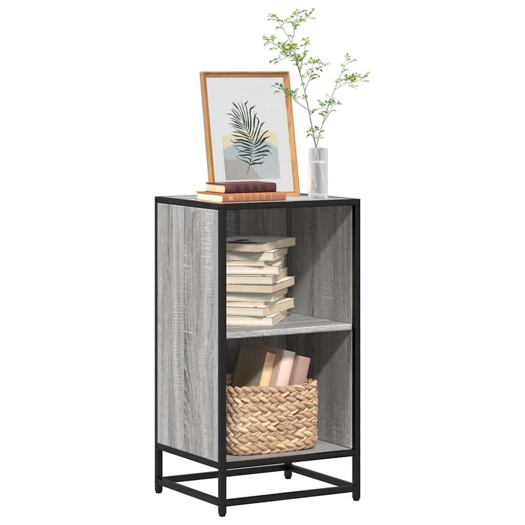 Bibliothèque sonoma gris 40x35x76 cm bois d'ingénierie - XIOS