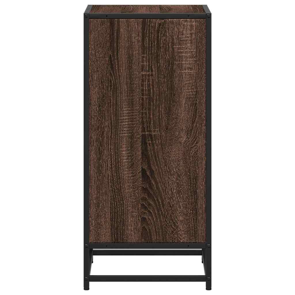Bibliothèque chêne marron 40x35x76 cm bois d'ingénierie - XIOS