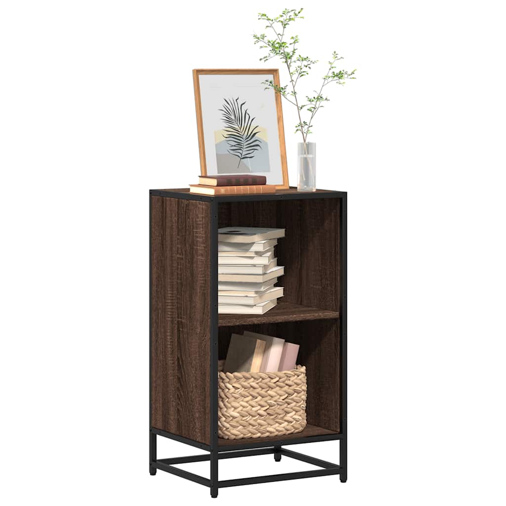 Bibliothèque chêne marron 40x35x76 cm bois d'ingénierie - XIOS