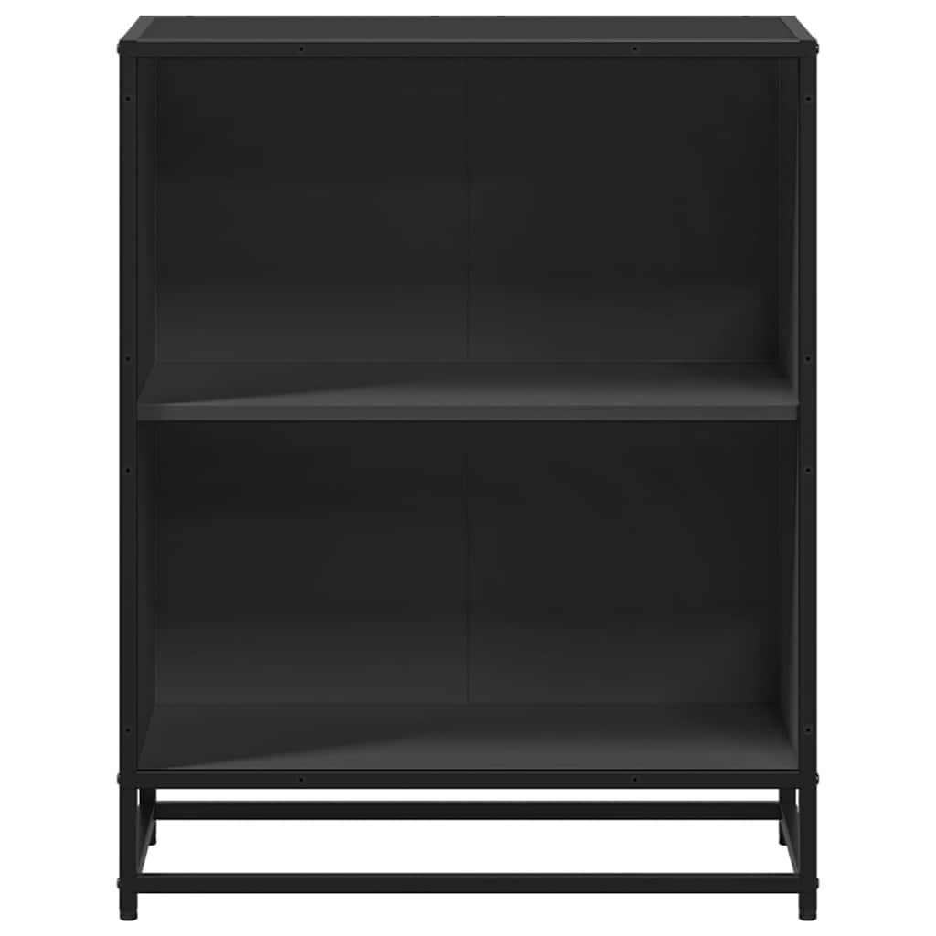 Bibliothèque noir 60x35x76 cm bois d'ingénierie - XIOS
