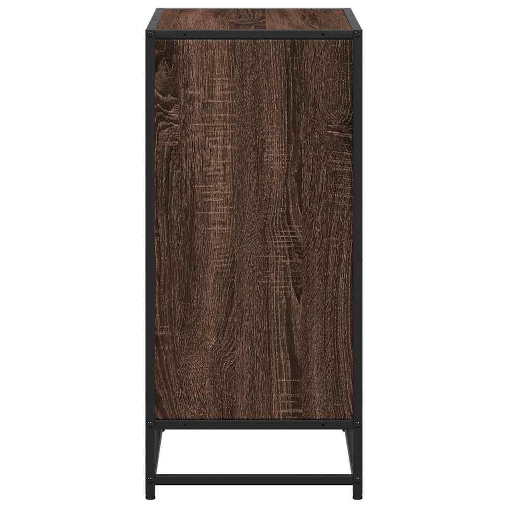 Bibliothèque chêne marron 60x35x76 cm bois d'ingénierie - XIOS