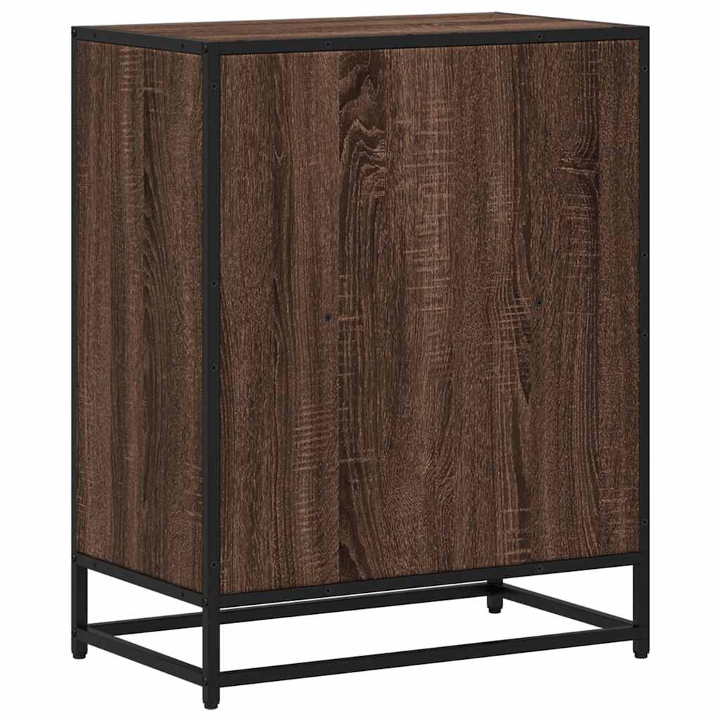 Bibliothèque chêne marron 60x35x76 cm bois d'ingénierie - XIOS