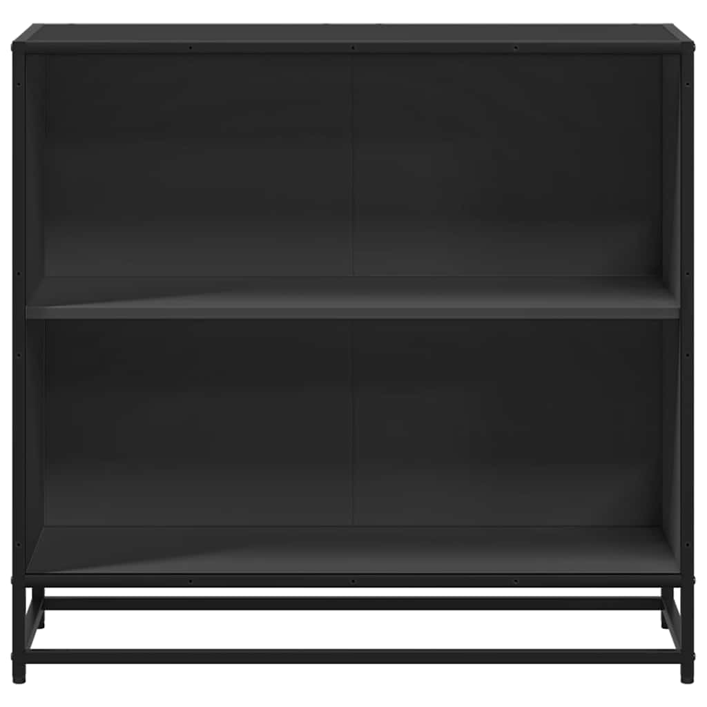 Bibliothèque noir 80,5x35x76 cm bois d'ingénierie - XIOS