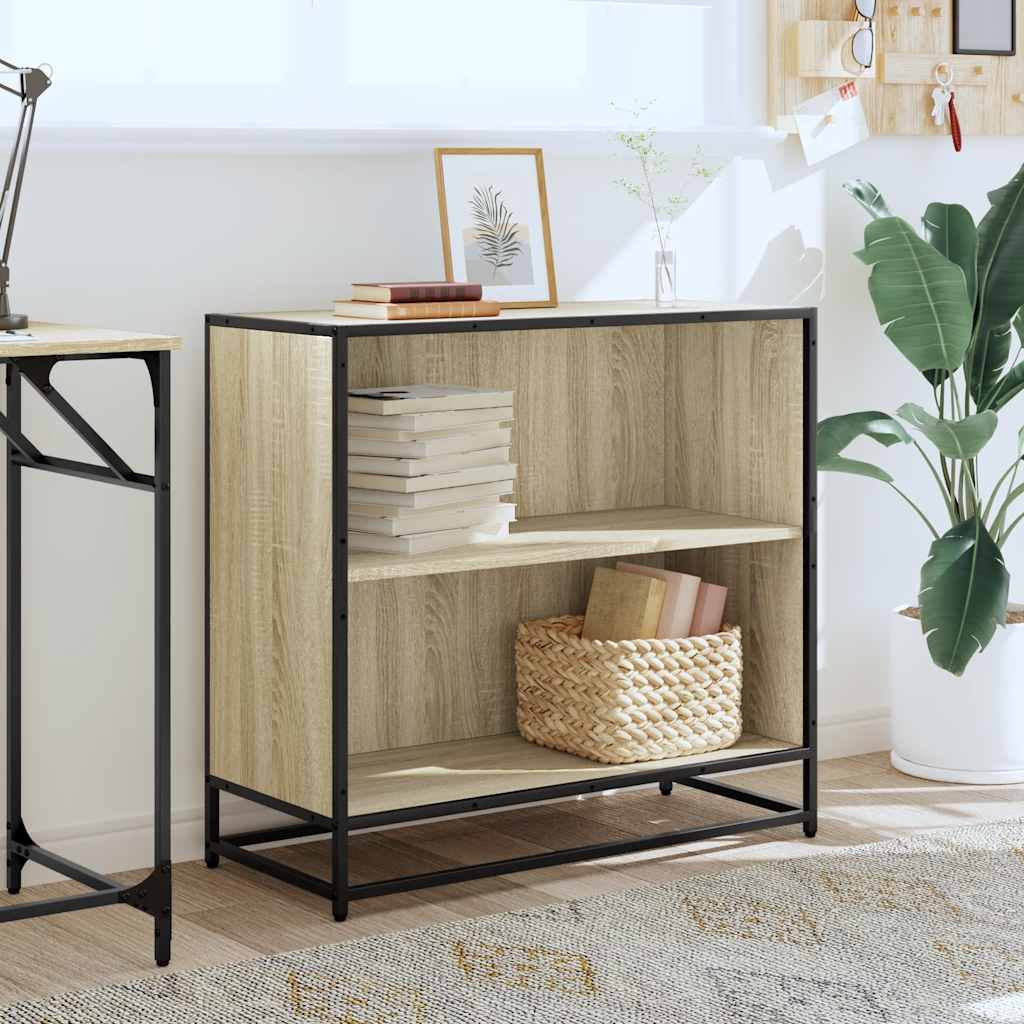 Bibliothèque chêne sonoma 80,5x35x76 cm bois d'ingénierie - XIOS