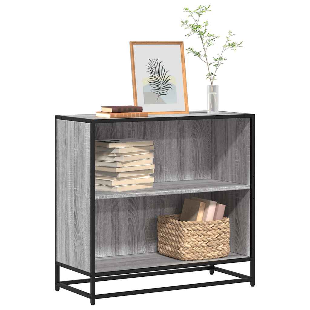 Bibliothèque sonoma gris 80,5x35x76 cm bois d'ingénierie - XIOS