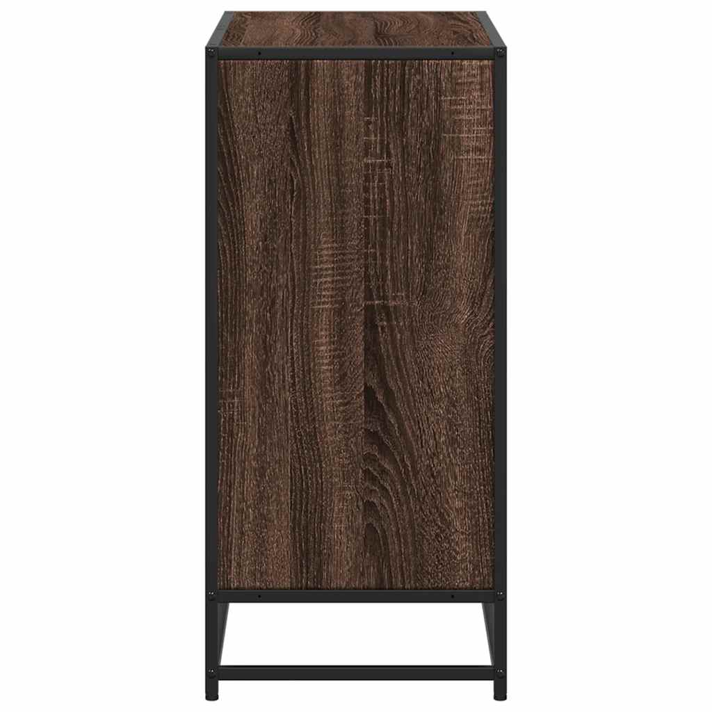 Bibliothèque chêne marron 80,5x35x76 cm bois d'ingénierie - XIOS