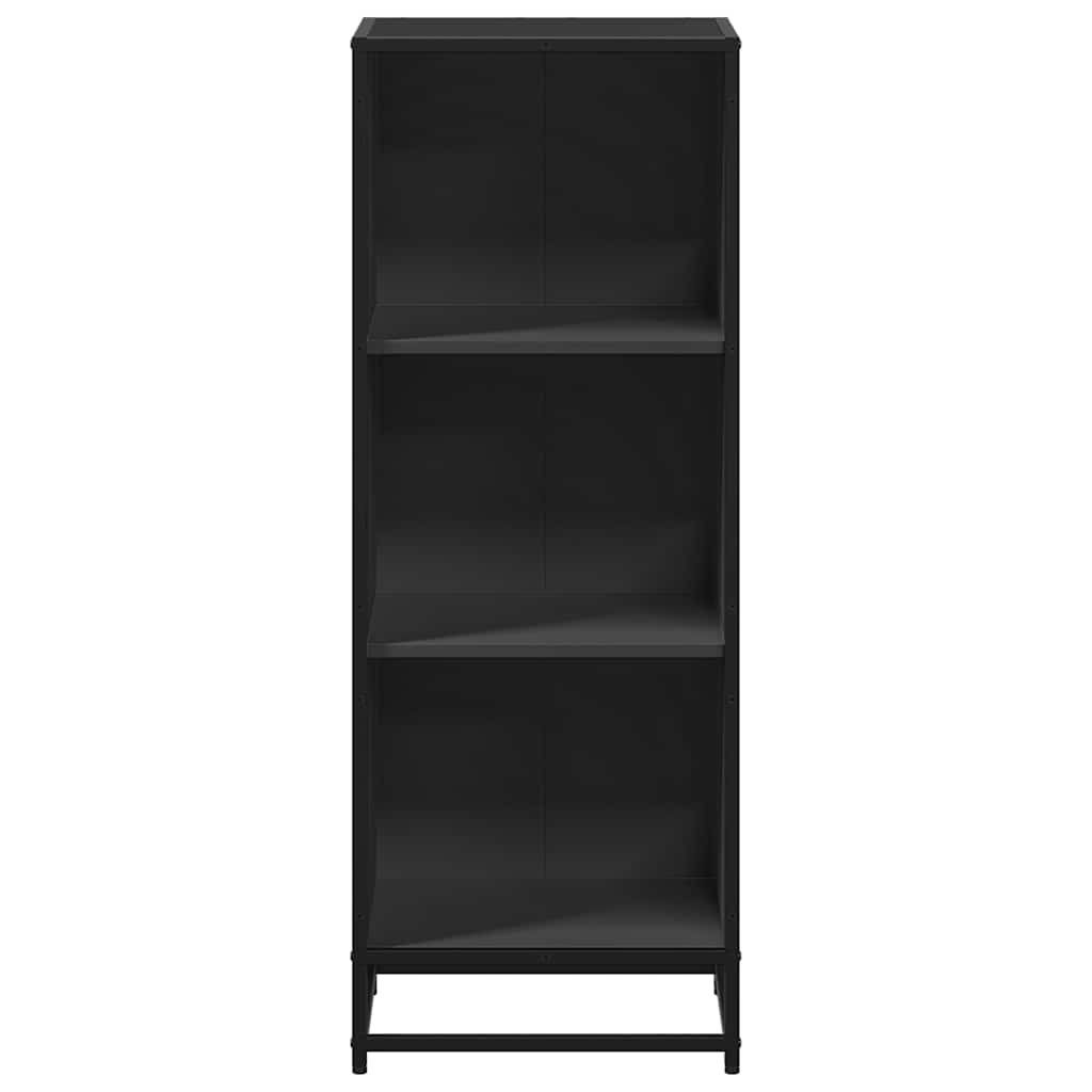 Bibliothèque noir 40x35x107,5 cm bois d'ingénierie - XIOS