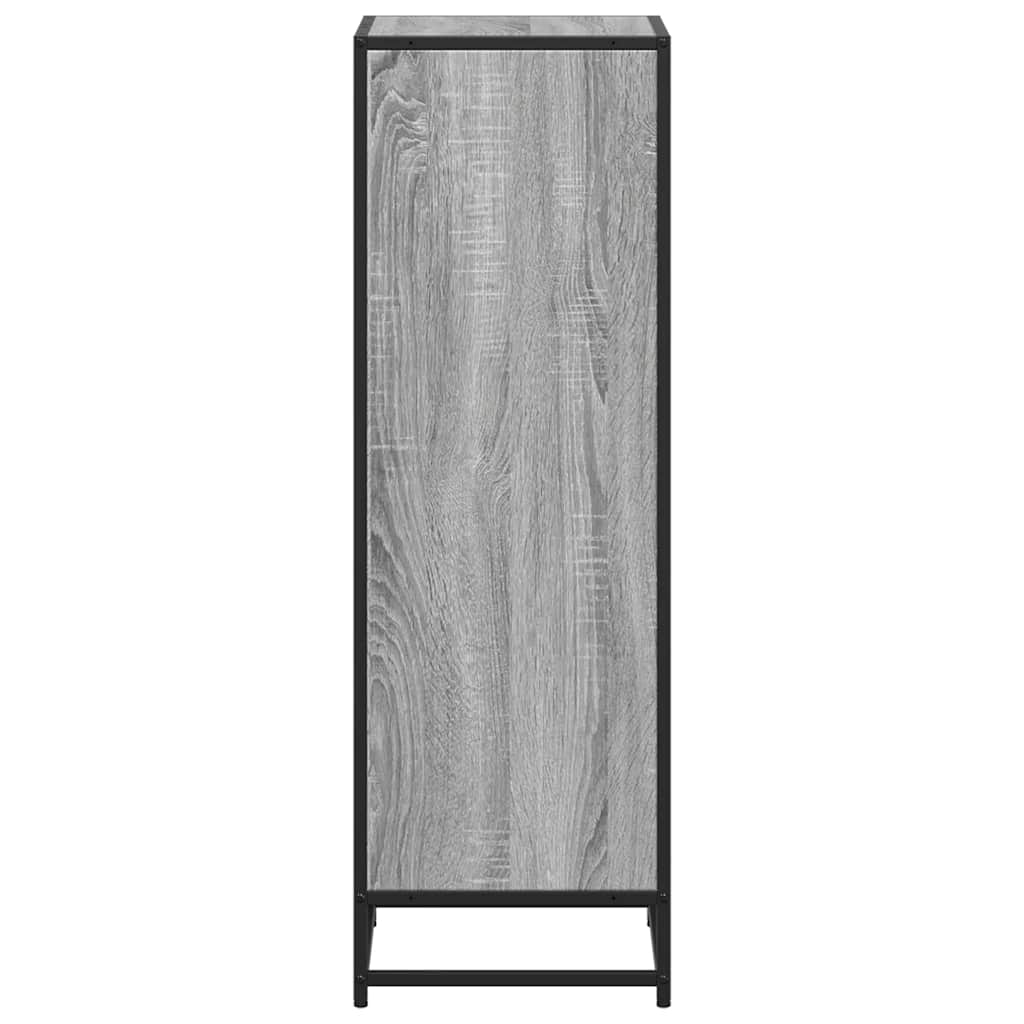 Bibliothèque sonoma gris 40x35x107,5 cm bois d'ingénierie - XIOS